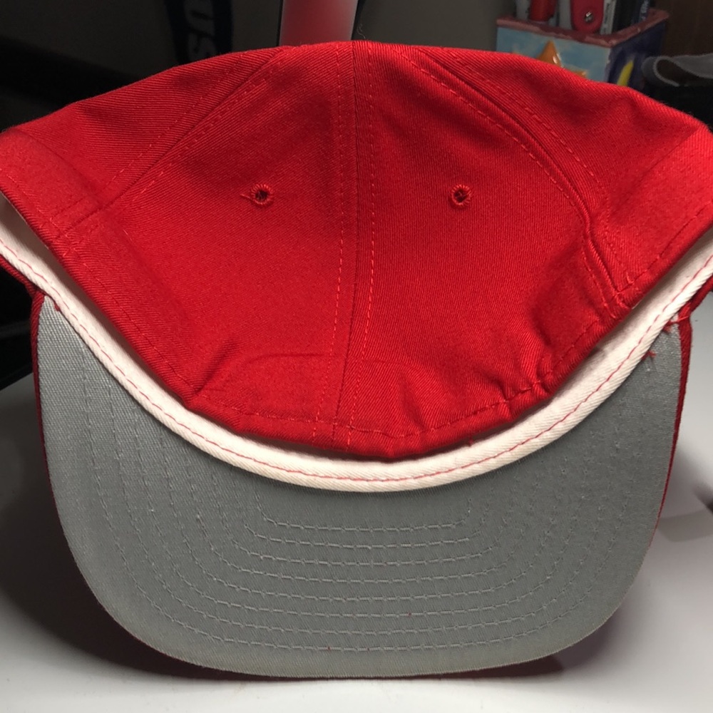 New Era Original Fitted Hat Men’s Red 7 1/4 - Picture 2 of 4